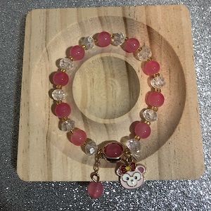 pink bear bracelet
